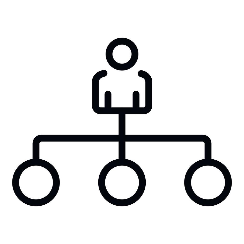 Remarketing scheme icon, outline style vector