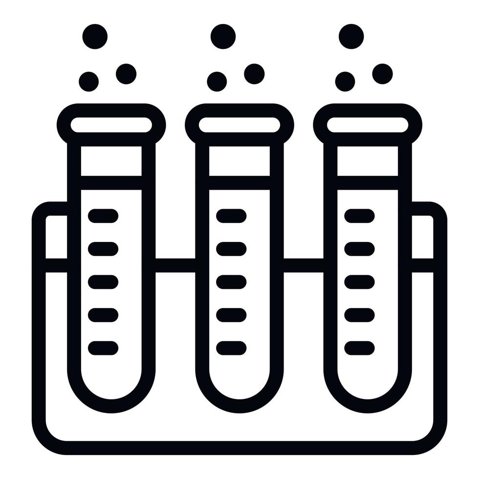 Test tube stand icon, outline style vector