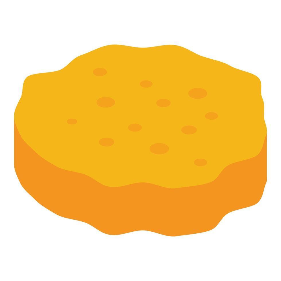 icono de pan de hamburguesa, estilo isométrico vector