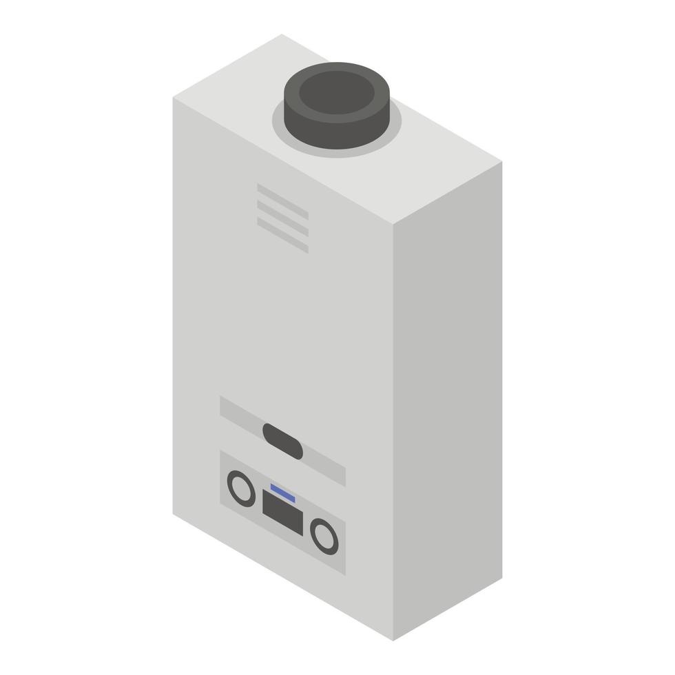 Modern boiler icon, isometric style vector