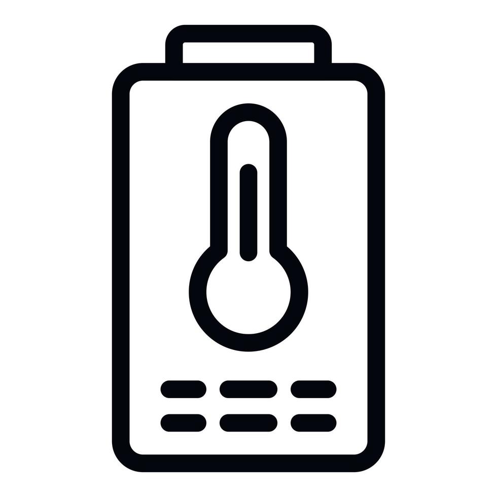 Mini boiler icon, outline style vector