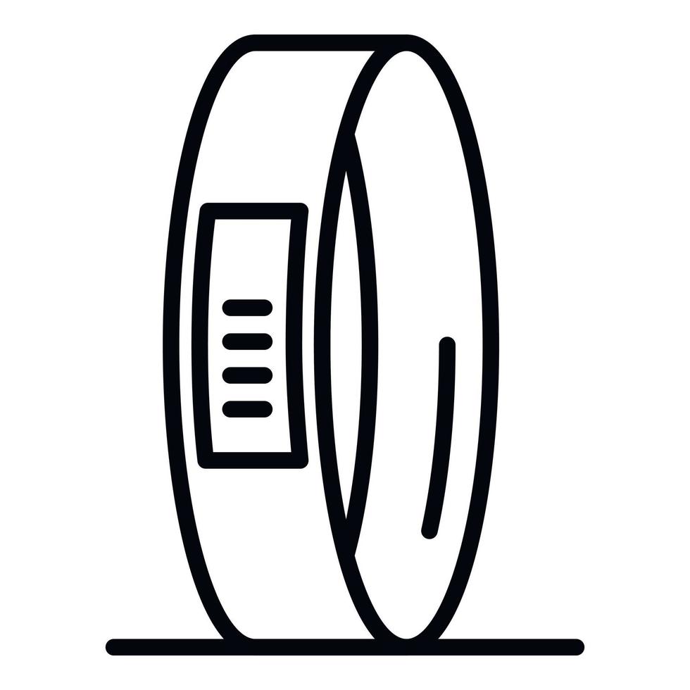 Digital smartwatch icon, outline style vector