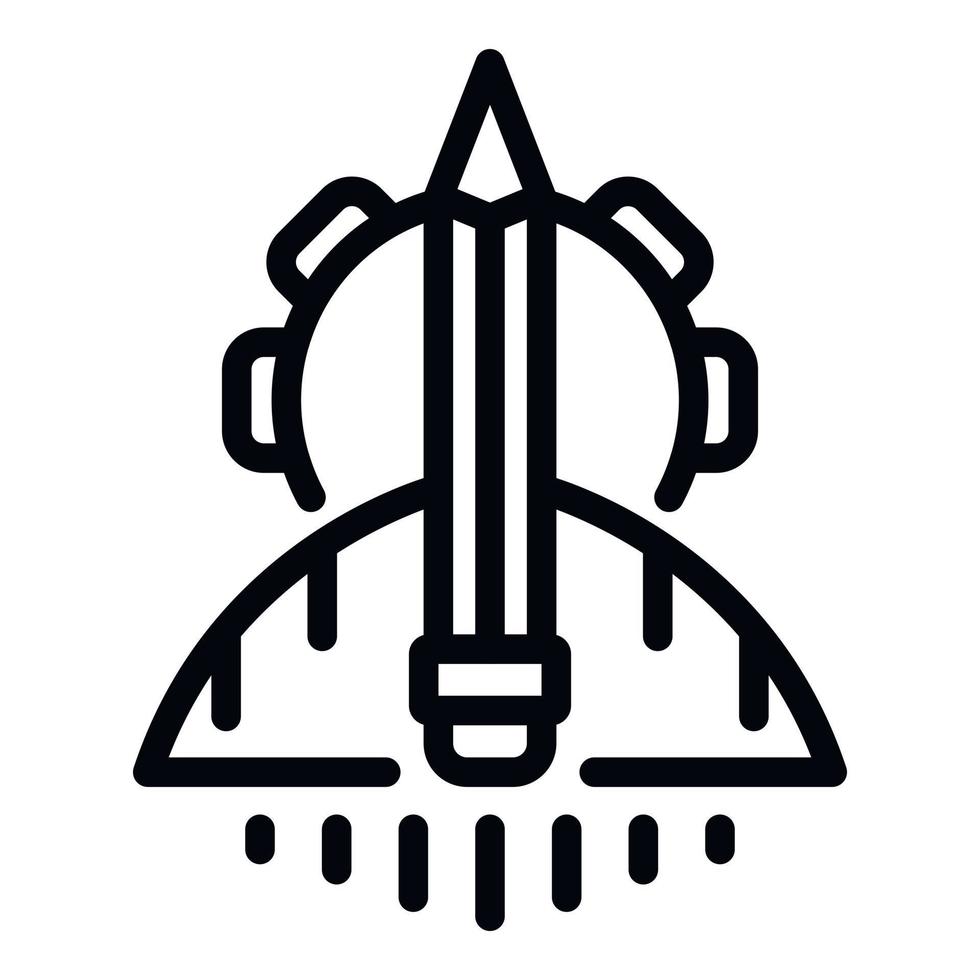 Office startup icon, outline style vector