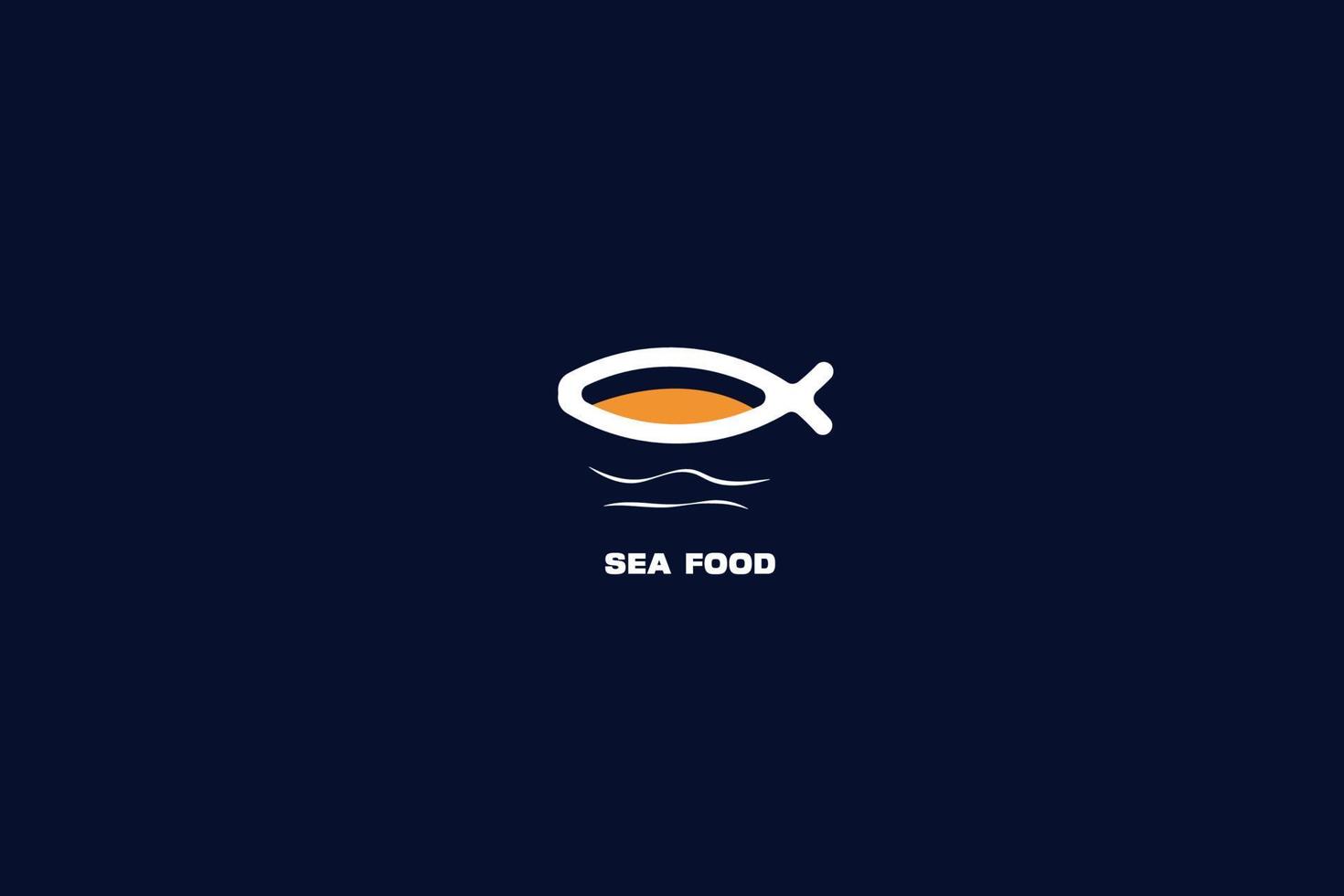 sea food logo design vector