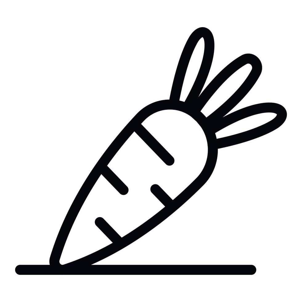 Natural carrot icon, outline style 15367098 Vector Art at Vecteezy