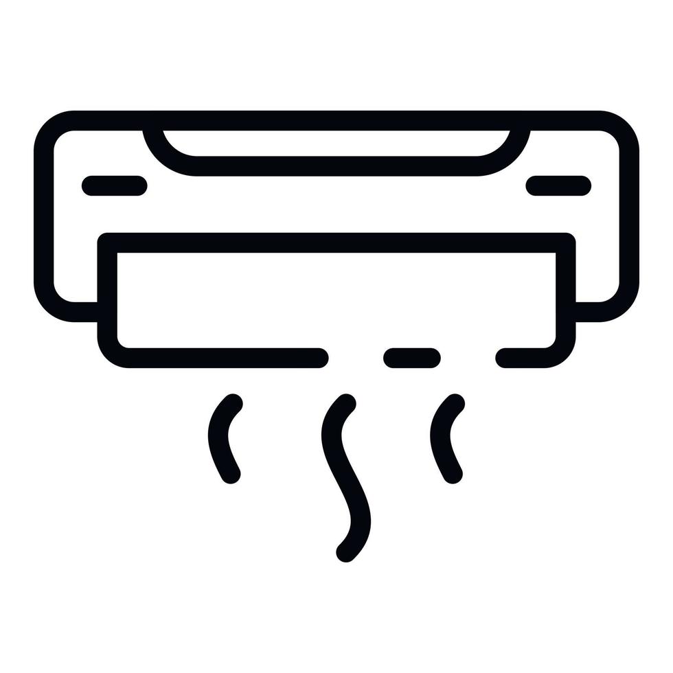 Air conditioner icon, outline style vector
