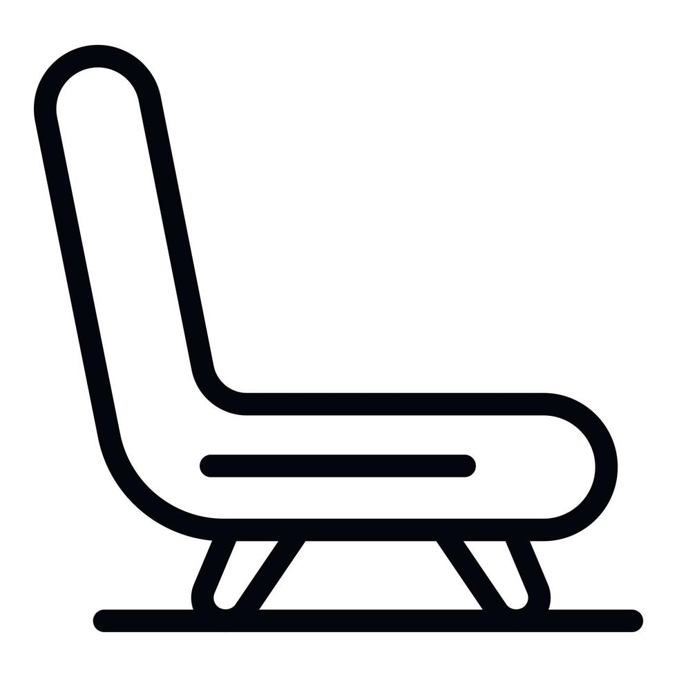 Hospital armchair icon, outline style vector