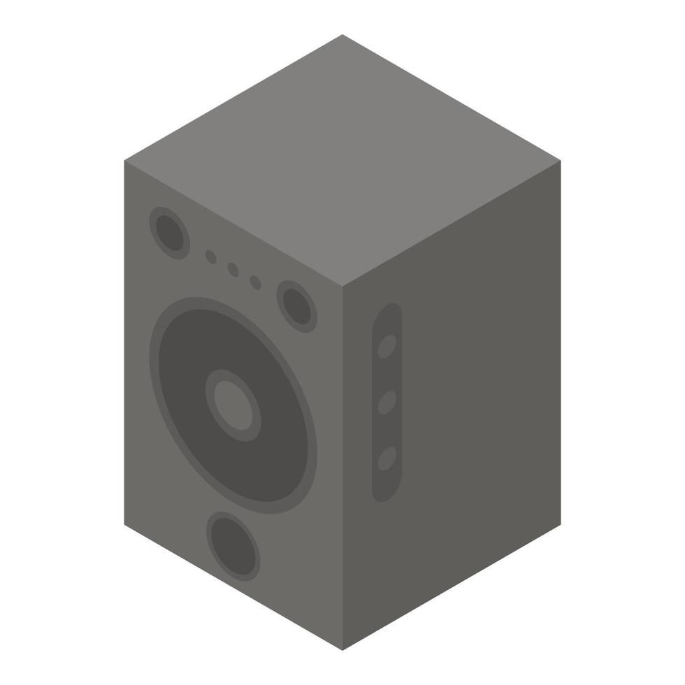 icono de altavoz de estudio, estilo isométrico vector