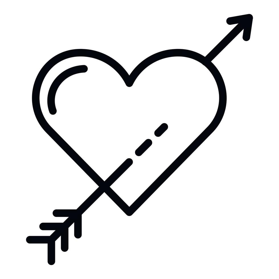 icono de flecha del corazón, estilo de esquema 15367167 Vector en Vecteezy