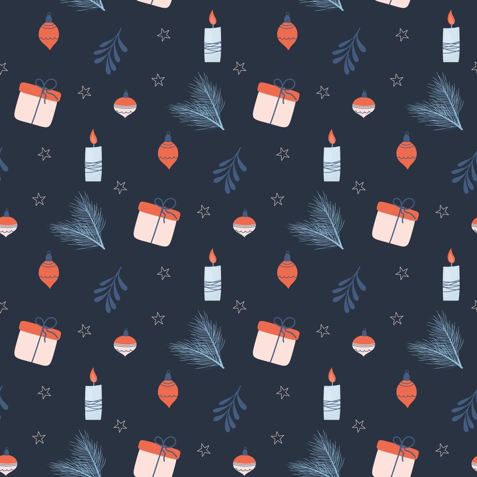 christmas seamless pattern vector