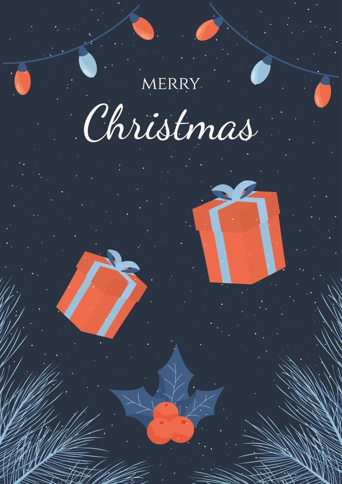 Christmas card design vector