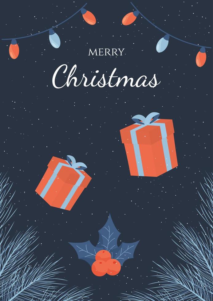 Christmas card design 15367368 Vector Art at Vecteezy