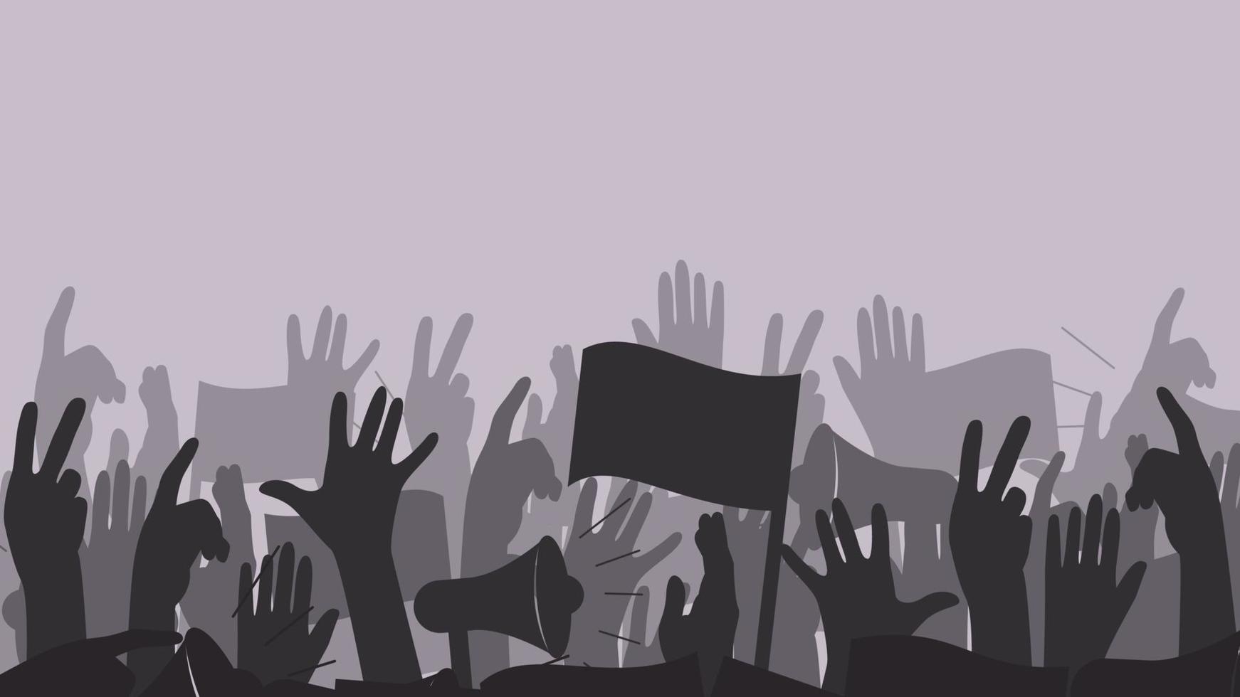 people protests illustration vector