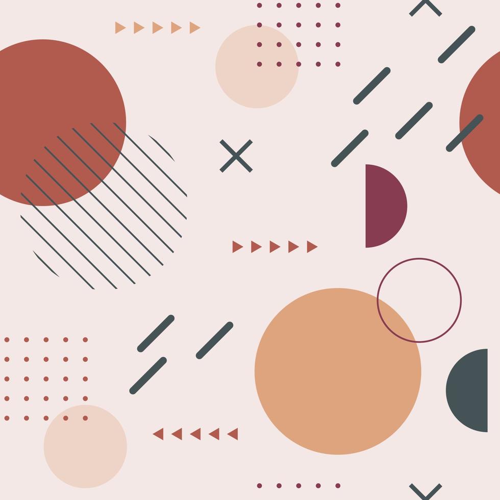 geometric background memphis style vector