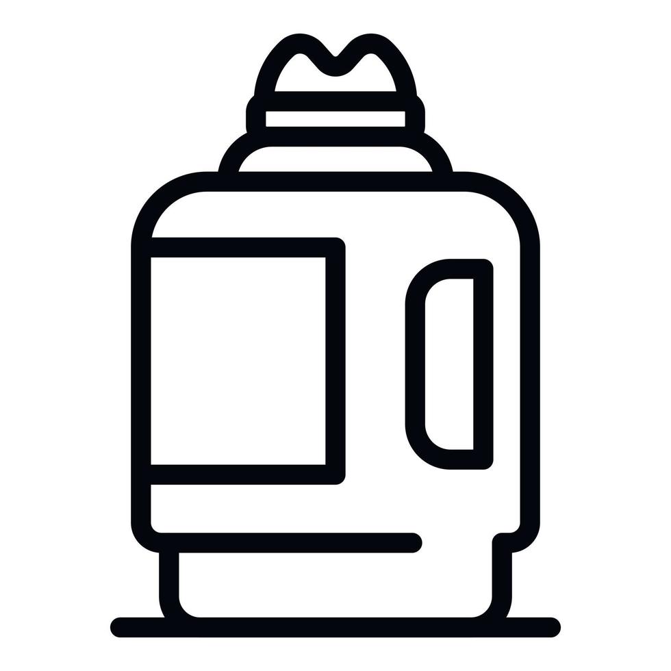 Plastic bottle cleaner icon, outline style vector