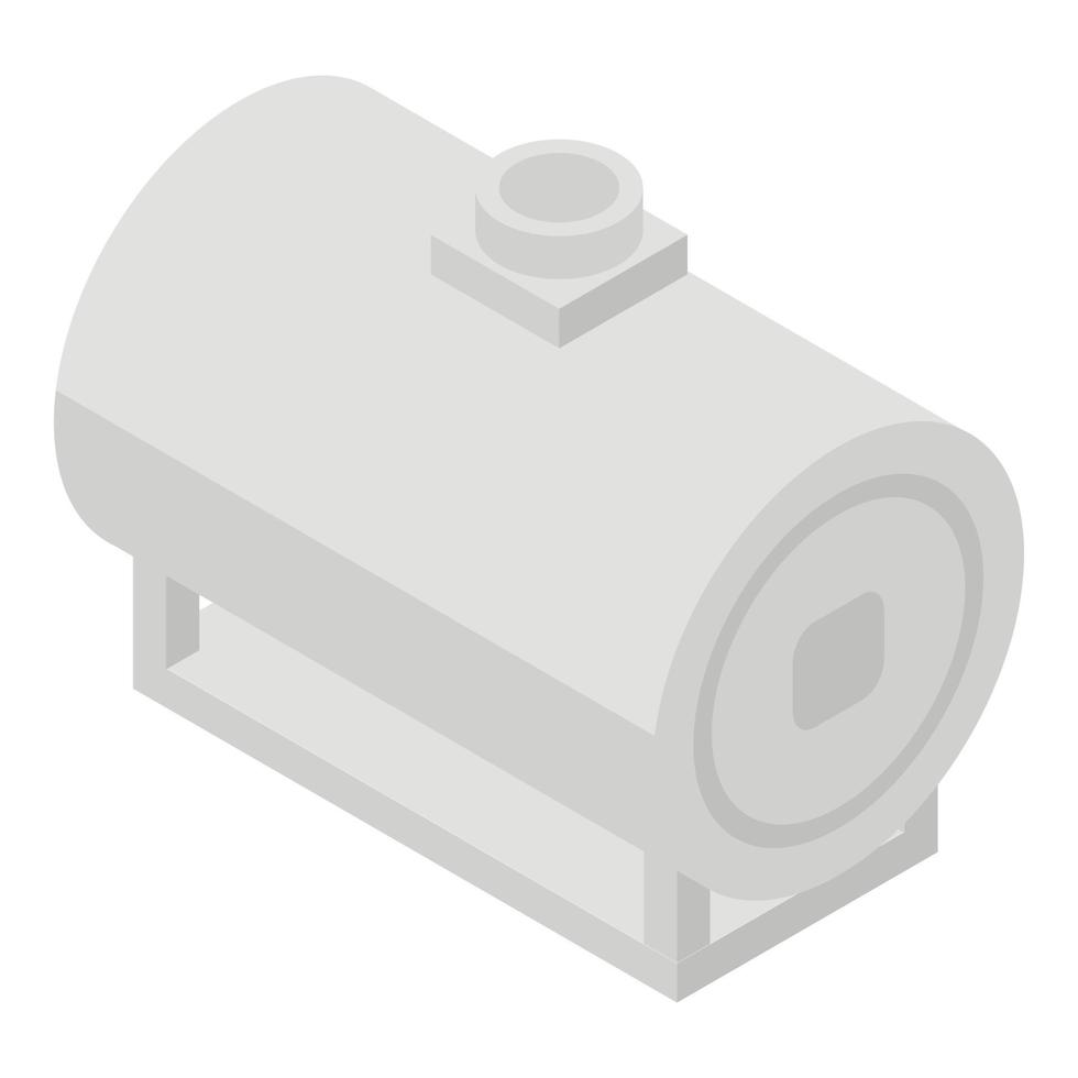 Boiler tank icon, isometric style vector