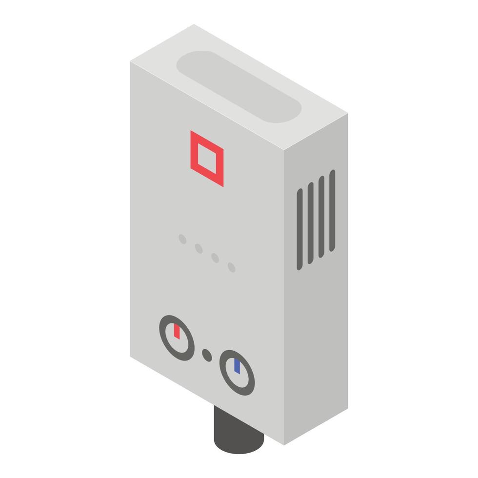 Boiler icon, isometric style vector
