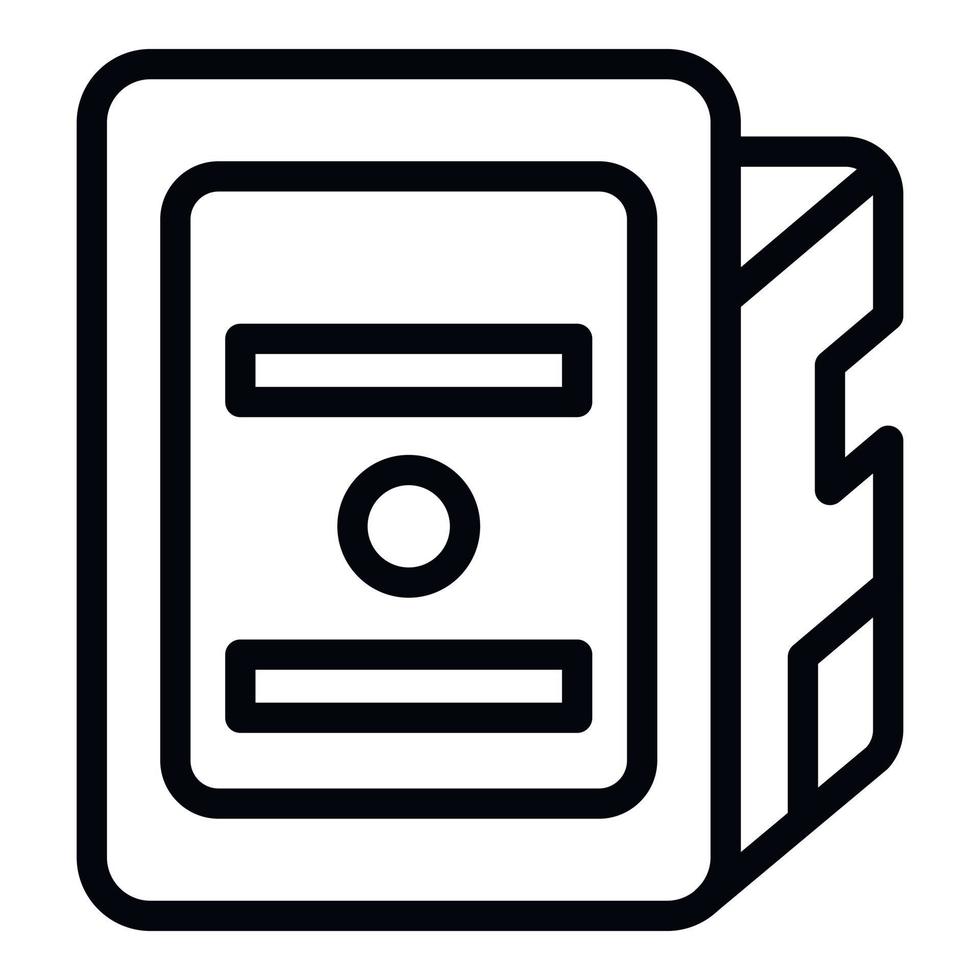 Print cartridge icon, outline style vector