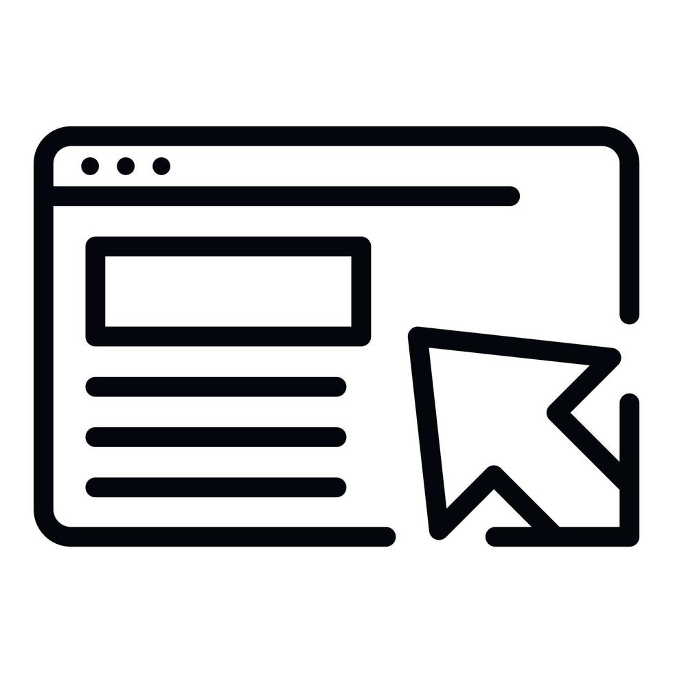 Web loyalty program icon, outline style vector