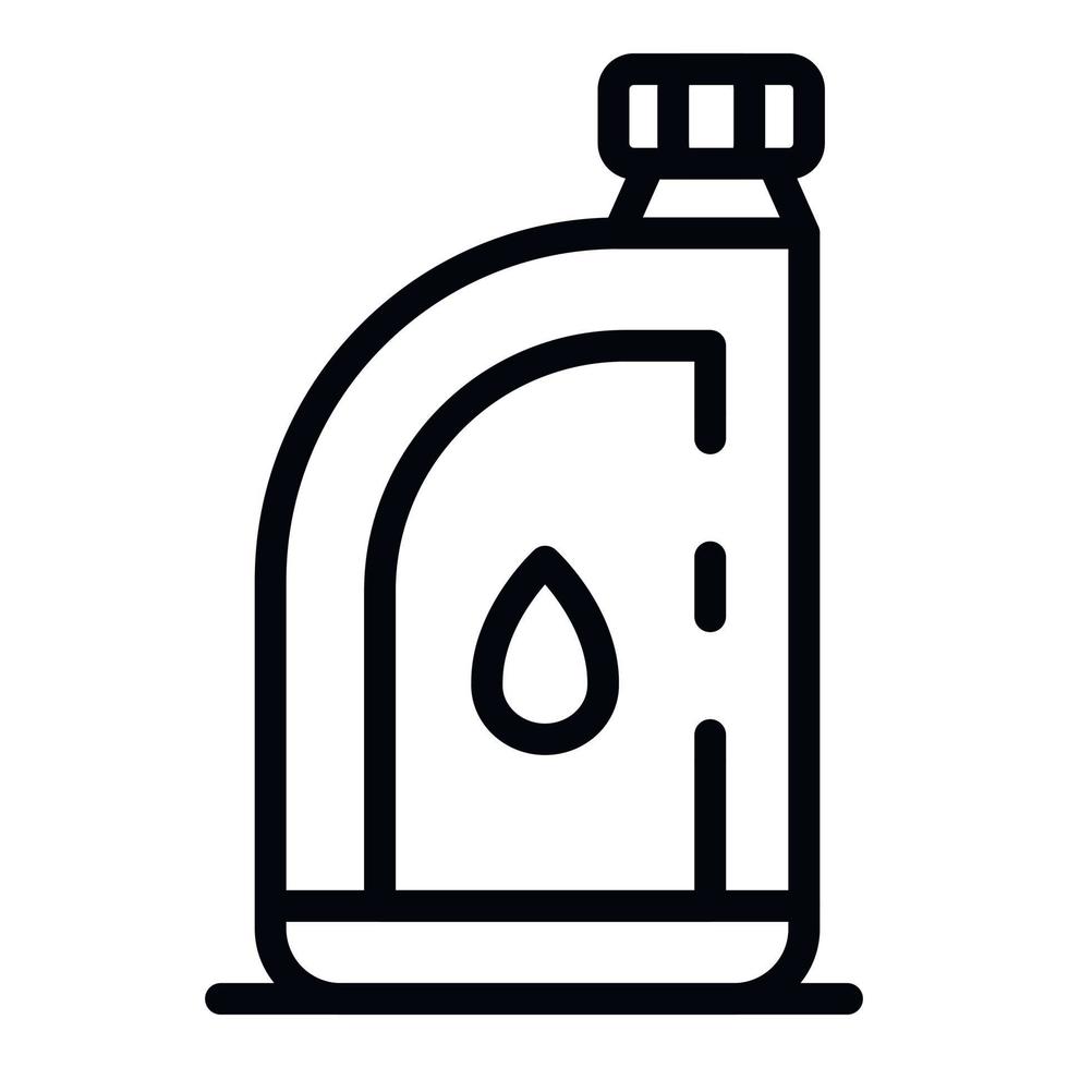 Little canister of oil icon, outline style vector