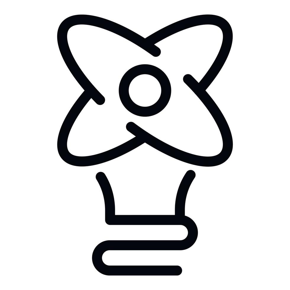 Table fan icon, outline style vector