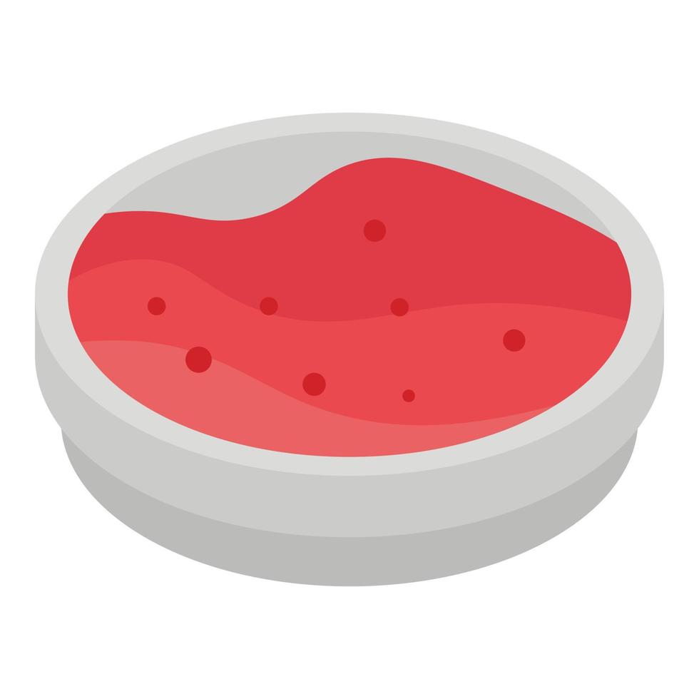 icono de salsa de cocina, estilo isométrico vector