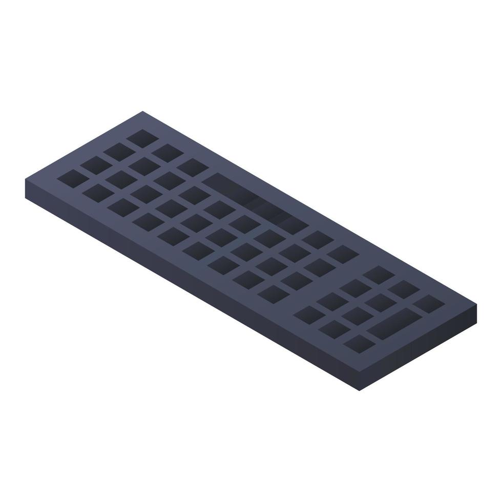 Keyboard icon, isometric style vector