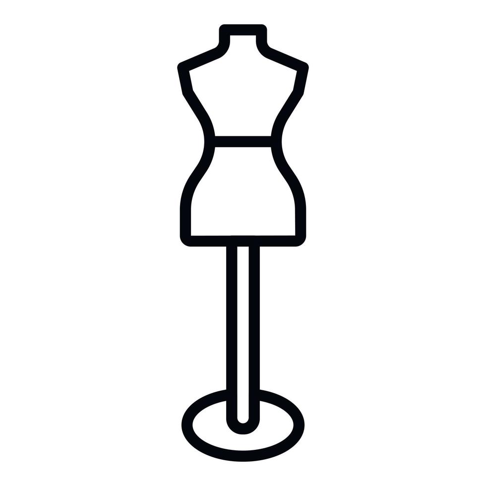 Mannequin stand icon, outline style vector