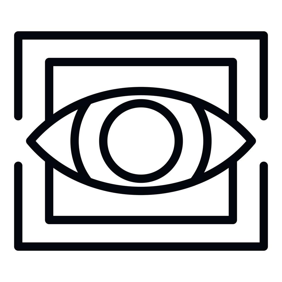 Trendy eye alchemy icon, outline style vector
