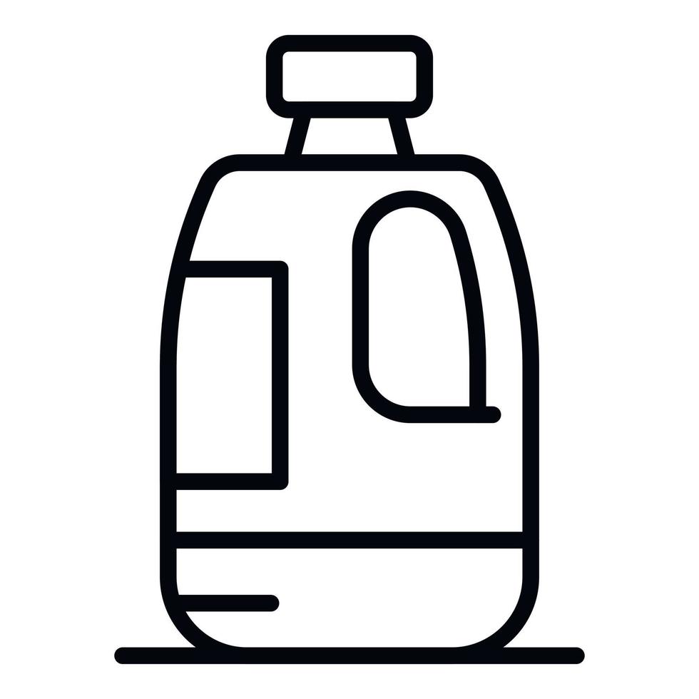 Big bottle of milk icon, outline style vector