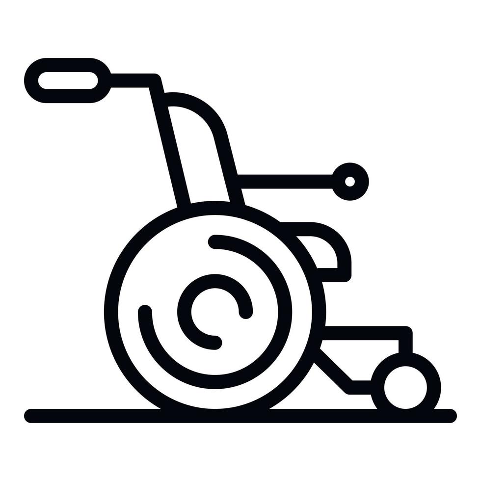 Chair for the disabled icon, outline style vector