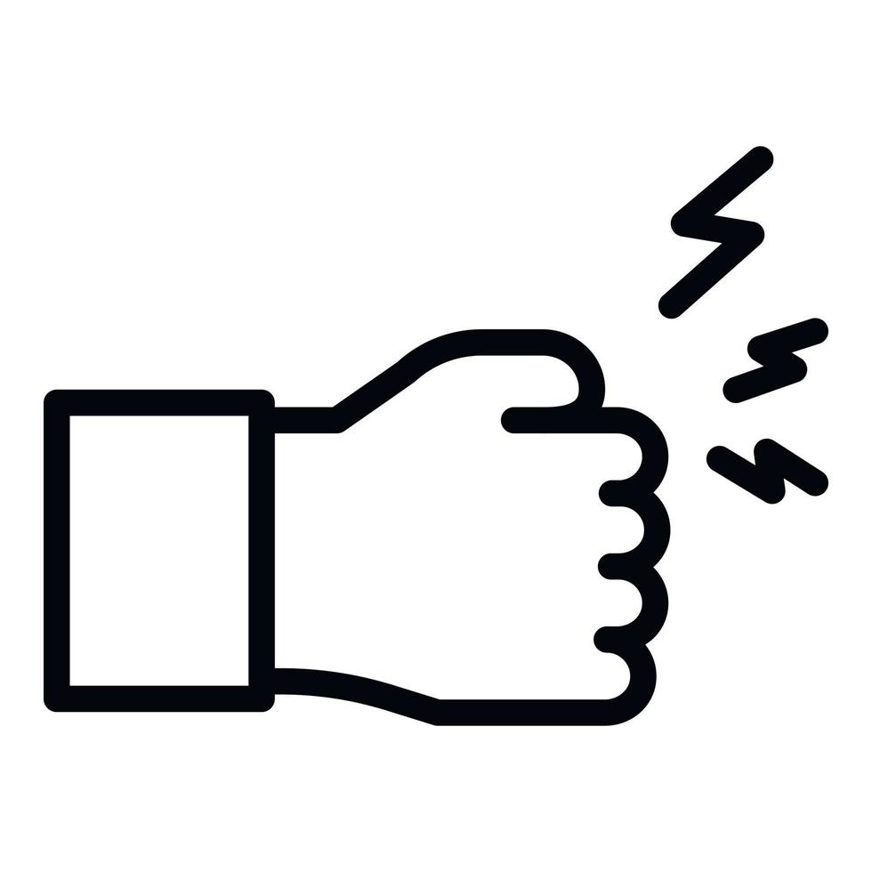 No violence icon, outline style vector