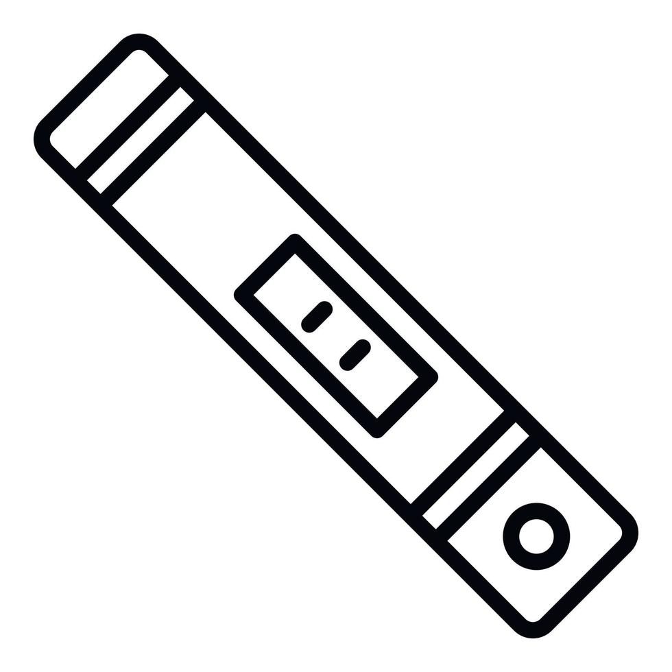 Pregnancy test icon, outline style vector