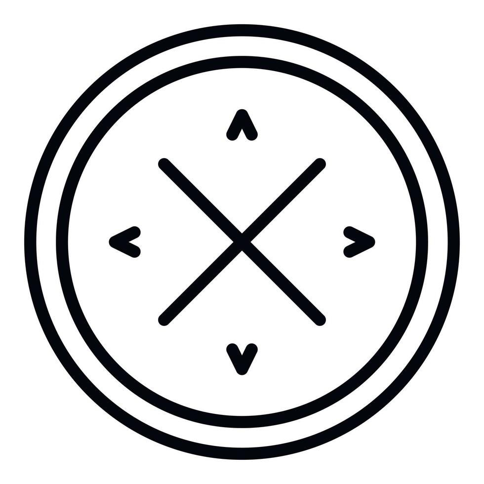 Lightweight fabric icon, outline style vector