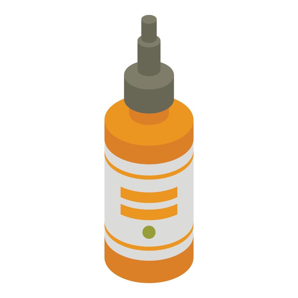 Condiment bottle icon, isometric style vector