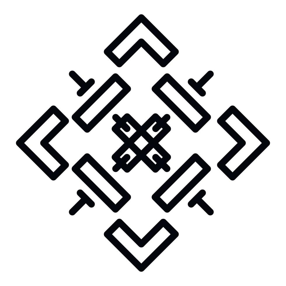 Modern membrane icon, outline style vector