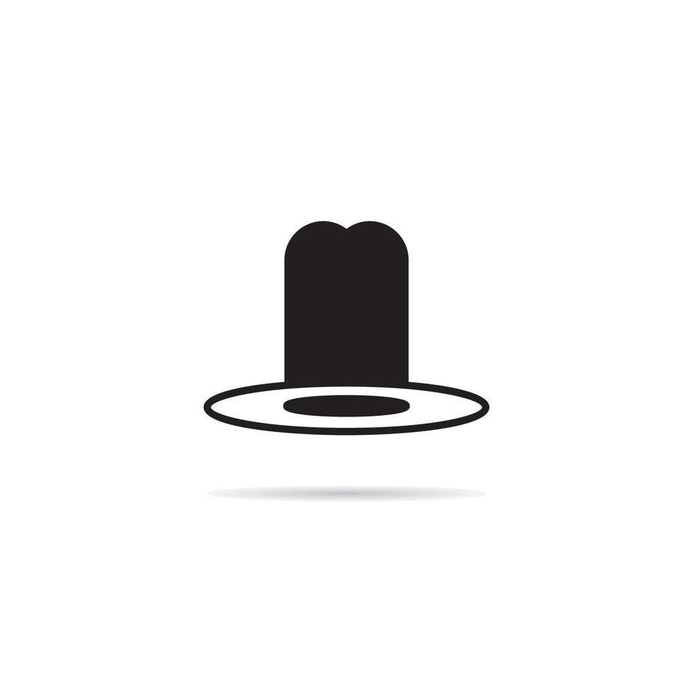 top hat icon vector illustration