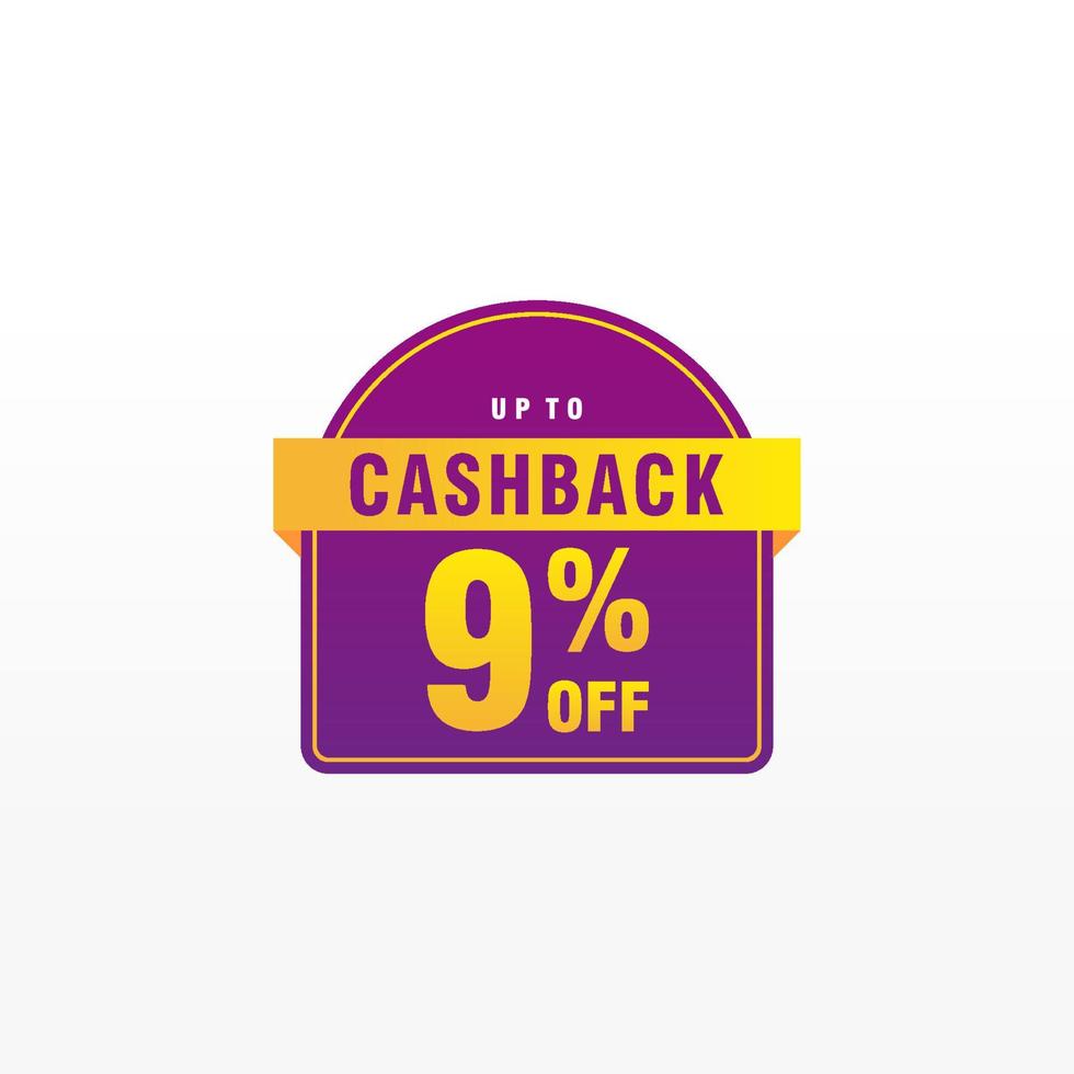 9 discount, Sales Vector badges for Labels, , Stickers, Banners, Tags, Web Stickers, New offer. Discount origami sign banner.