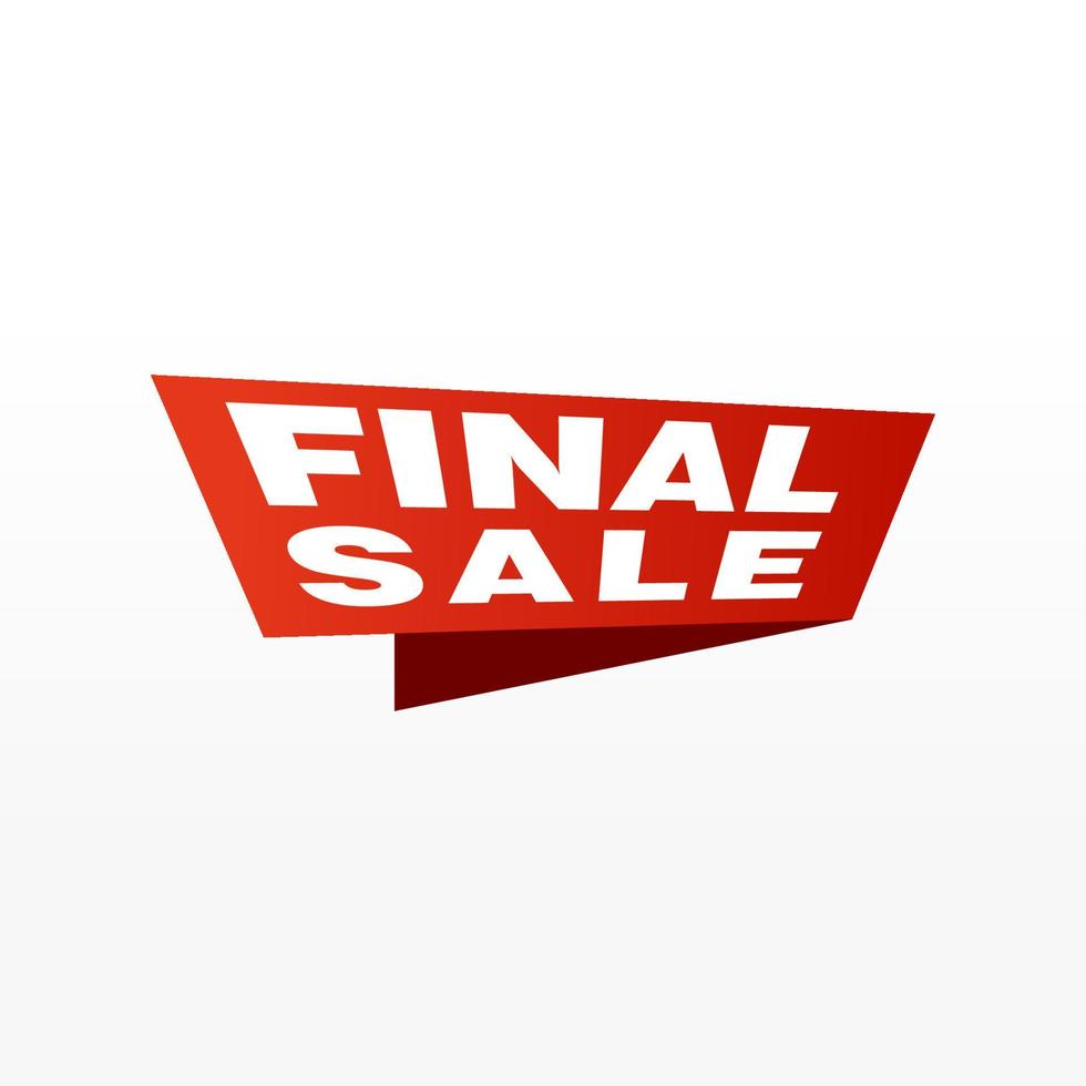 Final Sale banner, poster background. Big sale, special offer, discounts, Vector illustration