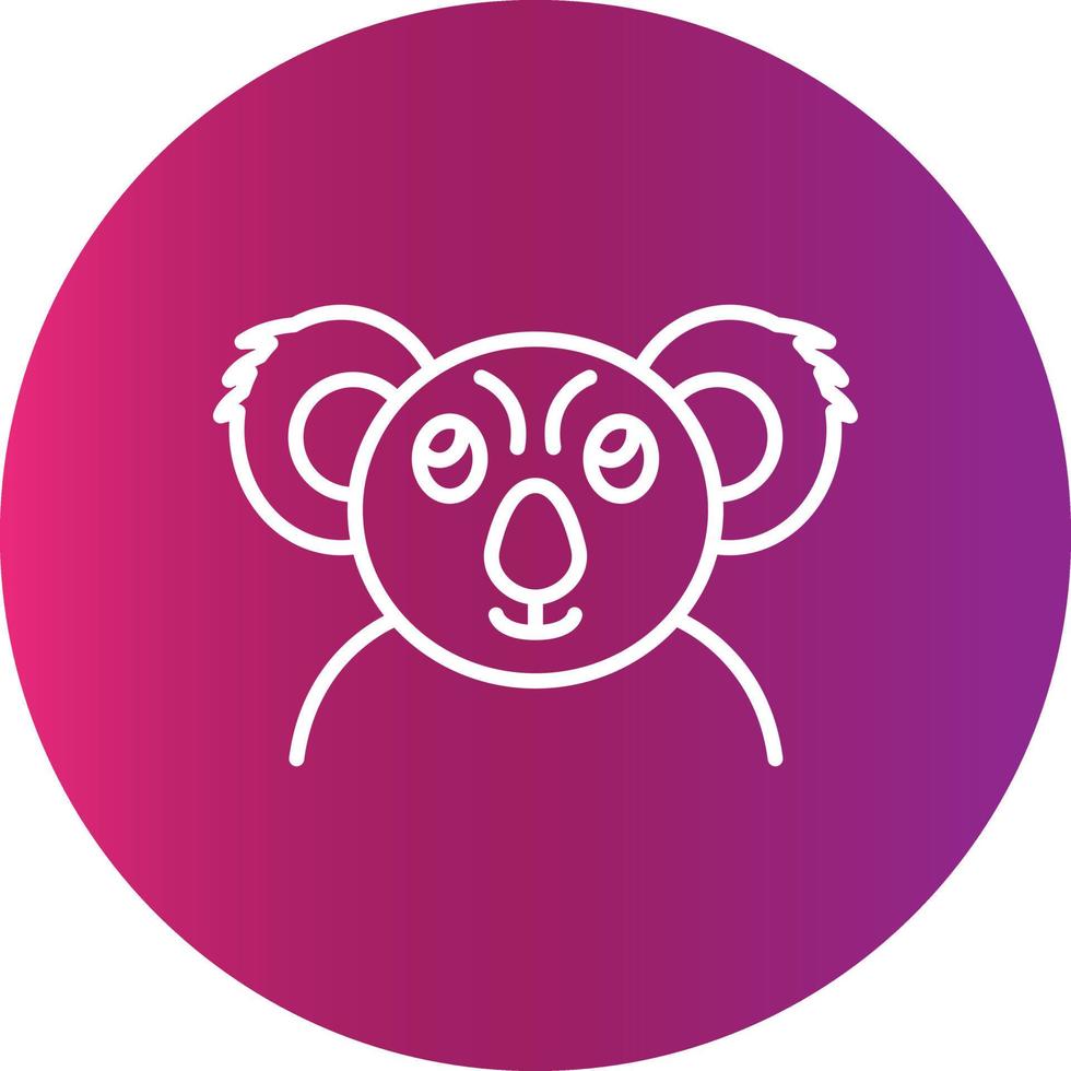 diseño de icono creativo de koala vector