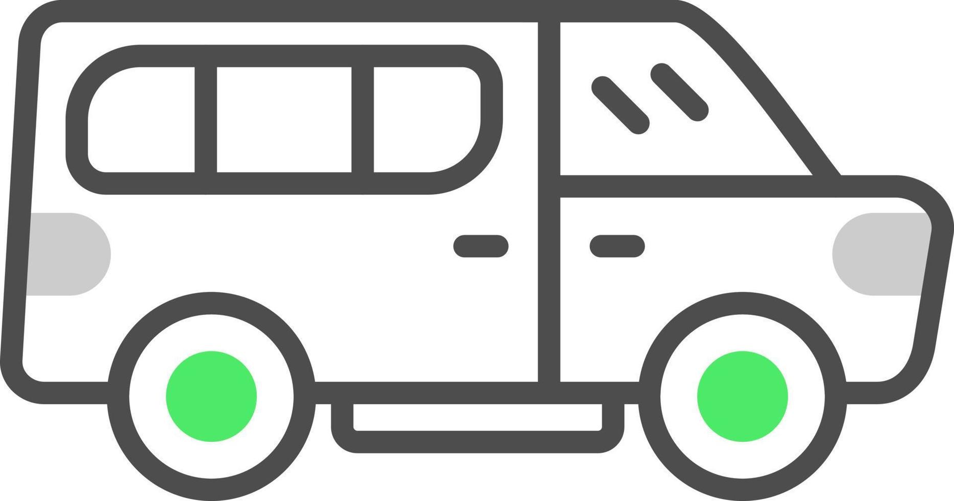 Minivan Creative Icon Design vector