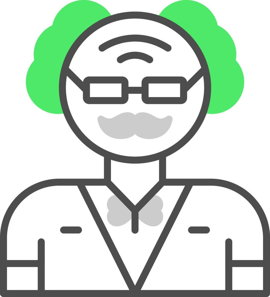 Old Man Creative Icon Design vector
