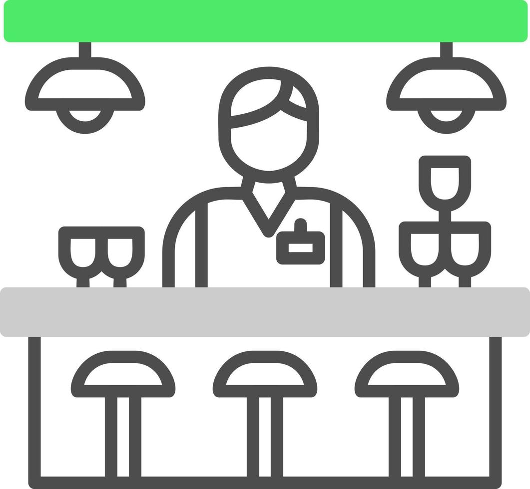 Bar Counter Creative Icon Design vector