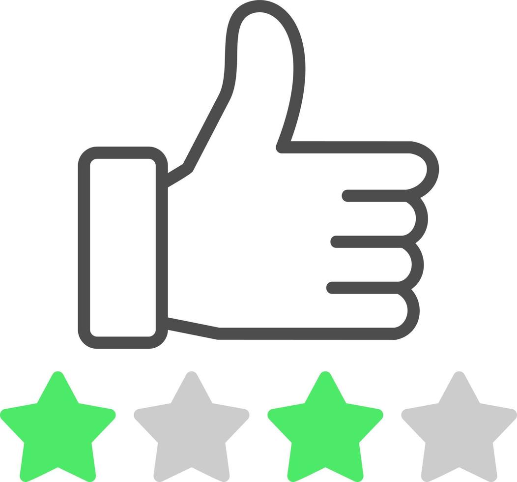 Thumbs Up Creative Icon Design vector