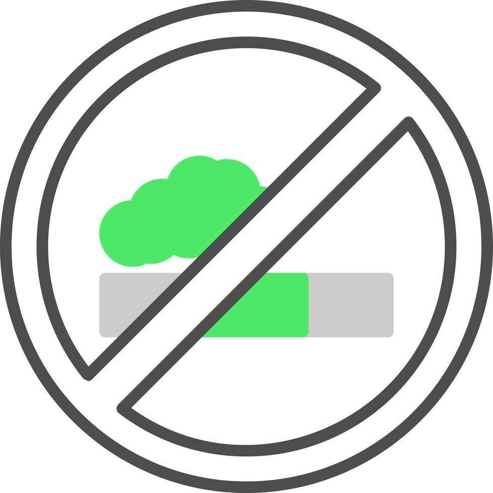 No Smoke Creative Icon Design vector