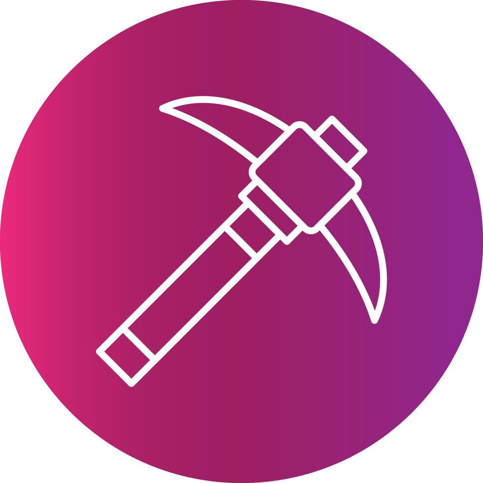 Pickaxe Creative Icon Design vector