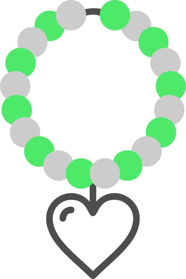 diseño de icono creativo de collar de perlas vector