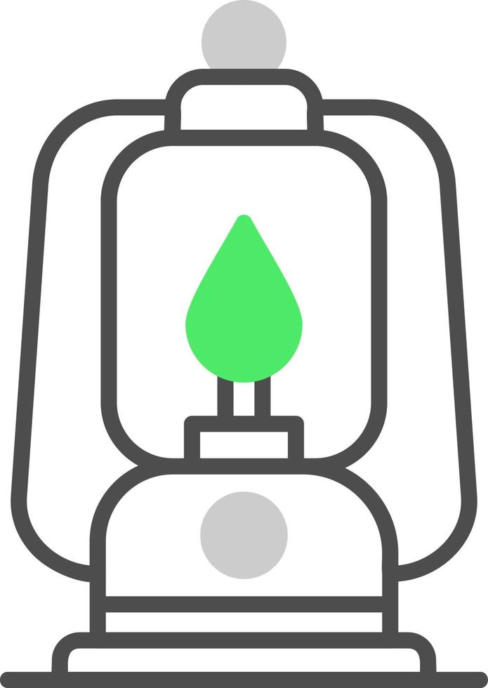 Oil Lamp Creative Icon Design vector