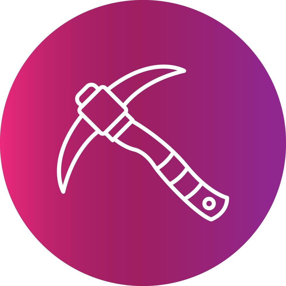 Pickaxe Creative Icon Design vector