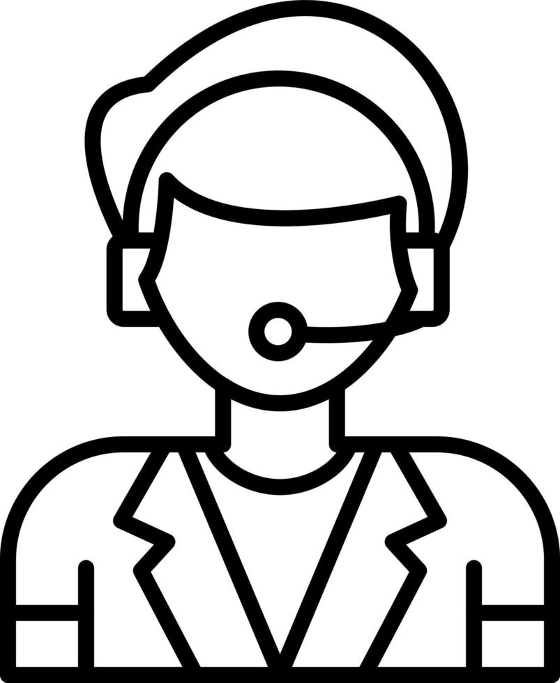 Telephonist Creative Icon Design vector